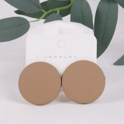 High Quality Exaggerated Acrylic Round Earrings Colorful Dangle Earrings Simple And Versatile Earrings Fashion Earrings