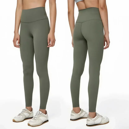 Yoga Pants No Embarrassment Line Sports Fitness Pants Tight Peach Lift Hip High Waist Nude Yoga Leggings