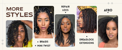 Human Hair No Weft 4C Afro Kinky Curly Virgin Brazilian Human Hair Extensions Weave Bundles Weaving for African Black Women 16"