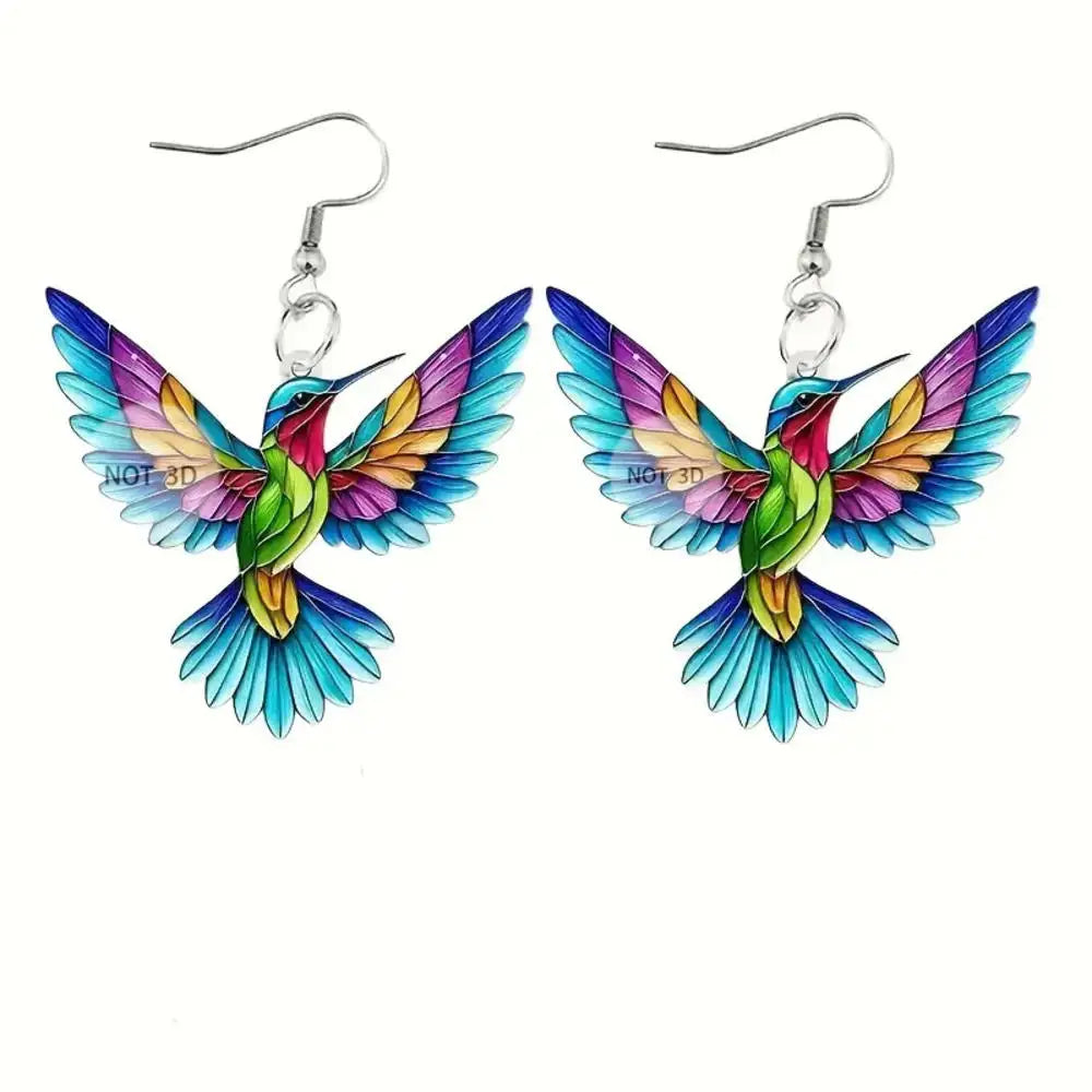 Hummingbird Earrings for Women Girls Elegant Tassel Charm Dangle Earring Fashion Jewelry Valentine's Day Birthday Gifts
