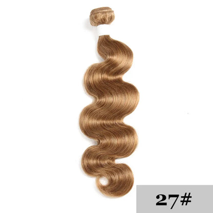 Body Wave Human Hair Bundles Honey Blonde Colored Human Hair Weave Bundles Brazilian Remy Hair Bundle Deals 1 PC KEMY HAIR