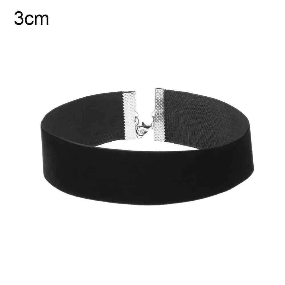Fashion Sexy Punk Gothic Black Velvet Choker Necklaces Simple Vintage Clavicle Neck Chain Women Girls Party Jewelry Accessories