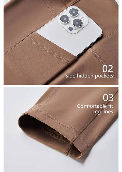 Women's High Waist Yoga Pants Peach Butt Stretch Leggings Outdoor Quick Dry Sweatpants Running Fitness No Trace Pants