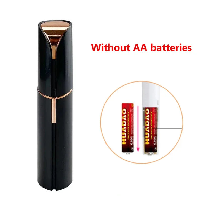New Electric Facial Hair Removal Epilator Eyebrow Lipstick Shape Painless Facial Sensitive Areas Bikini Depilator Shaver Trimmer
