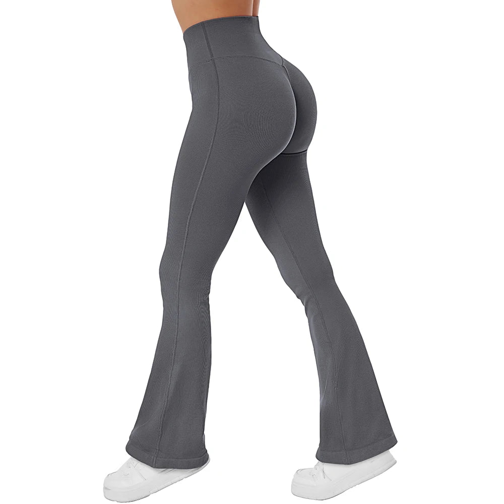Yoga Leggings for Fitness  Women Casual Flare Pants High Waist Sports Workout Yoga Pants Gym Tights Flare Leggings Female