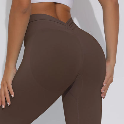 V Butt Yoga Pant Women Fitness Running Pants Tummy Control Slimming Booty Leggings Quick Drying Cycling Workout