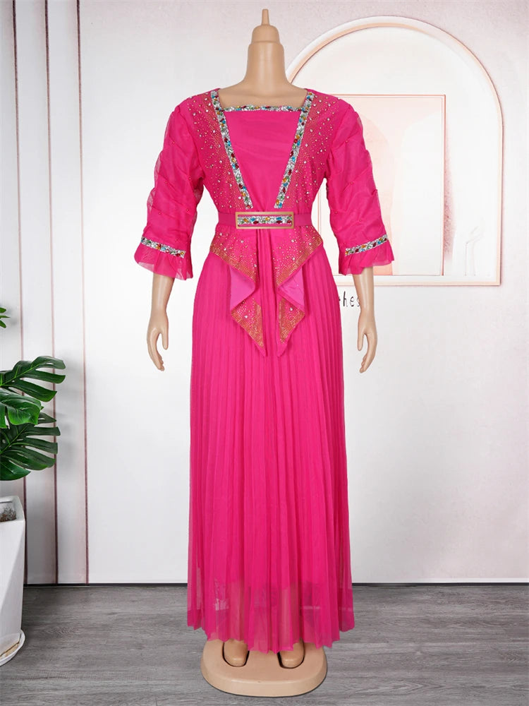 African Dresses For Woman 2025 Africa Clothing Wedding Party Evening Gowns Dashiki Ankara Outfits Dubai Turkey Kaftan Abayas