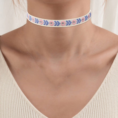 Fashion Lace Necklace for Women Lady Elegant Heart Flower Choker Necklaces Collar Clavicle Chain Wedding Party Jewelry