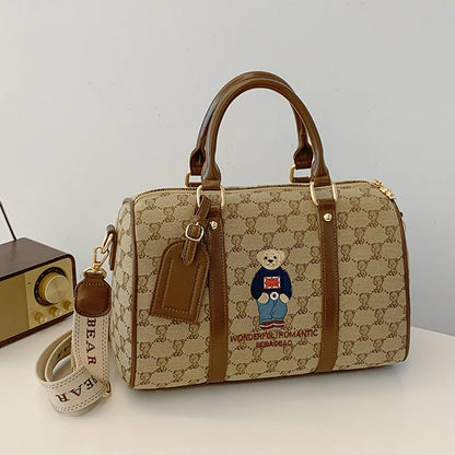 New Women Pillow Bag Large Capacity Fashion Lightweight Luggage Travel Bag Designer Retro Female Handbag Shoulder Crossbody Bags