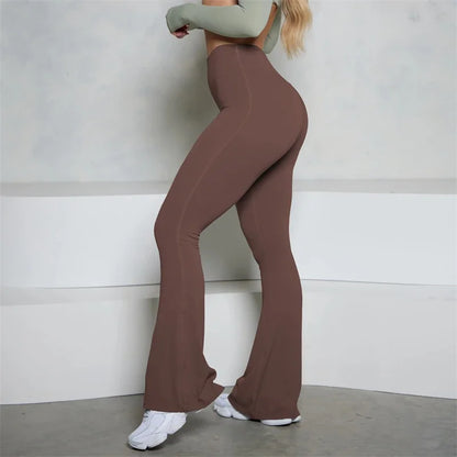 Bum New Yoga Pants Flare Scrunch Butt Pants Women Bell Bottoms Yoga Leggings High Waist Gym Fitness Pants Stretch Workout