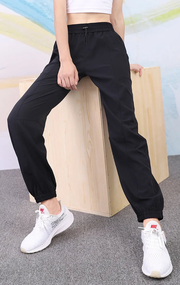 Women Yoga Training Pants Sports Trousers Exercise Fitness High Waist Sportswear Running Jogging Pants Workout Yoga Sweatpants
