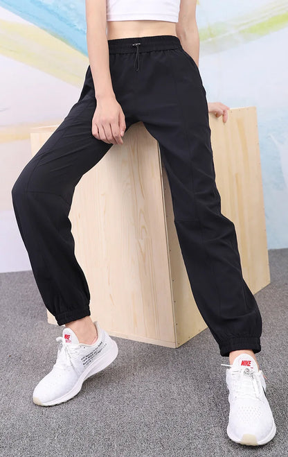 Women Yoga Training Pants Sports Trousers Exercise Fitness High Waist Sportswear Running Jogging Pants Workout Yoga Sweatpants