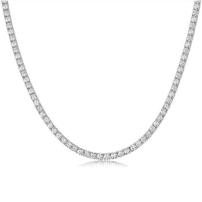 Tennis Necklace for Women,Gold/Silver Plated 3A Cubic Zirconia Diamond Choker Necklace,Dainty Neck Chain Necklace Trendy Jewelry