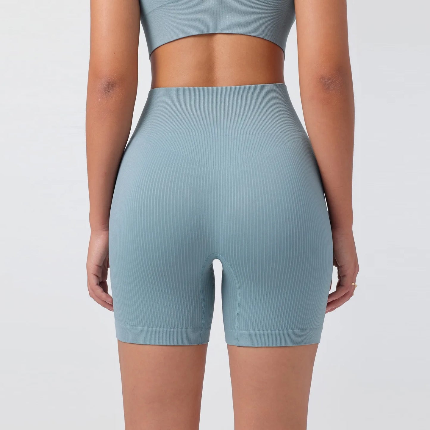 Women's Summer Loose Solid Color Yoga Pants Comfy Workout Pants Slim Female High Elastic Waist Skinny Yoga Running Sporty Shorts