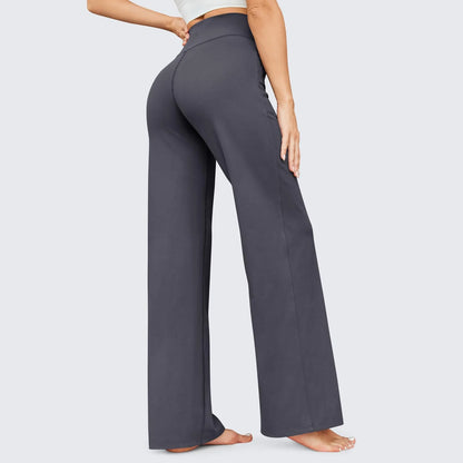 Wide Leg Pants For Women Yoga Pants High Waist Sweatpants With Pockets Stretch Pants Comfy Workout Sports Sweatpants