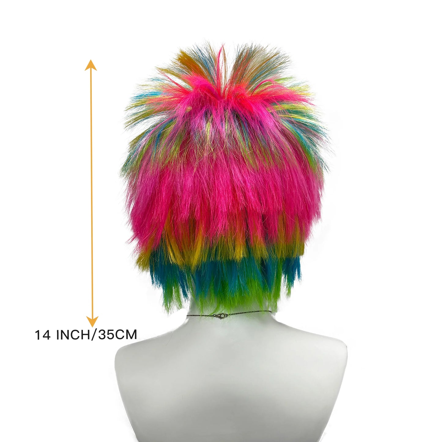 Trick colorful dress up wig explosion head hedgehog-inspired style head modeling wigs for costume party Halloween cosplay gifts