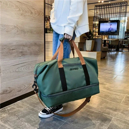 Fashion Travel Bags For Women Large Capacity Men's Sports bag Waterproof Female Messenger Bag Dry And Wet Dropshipping