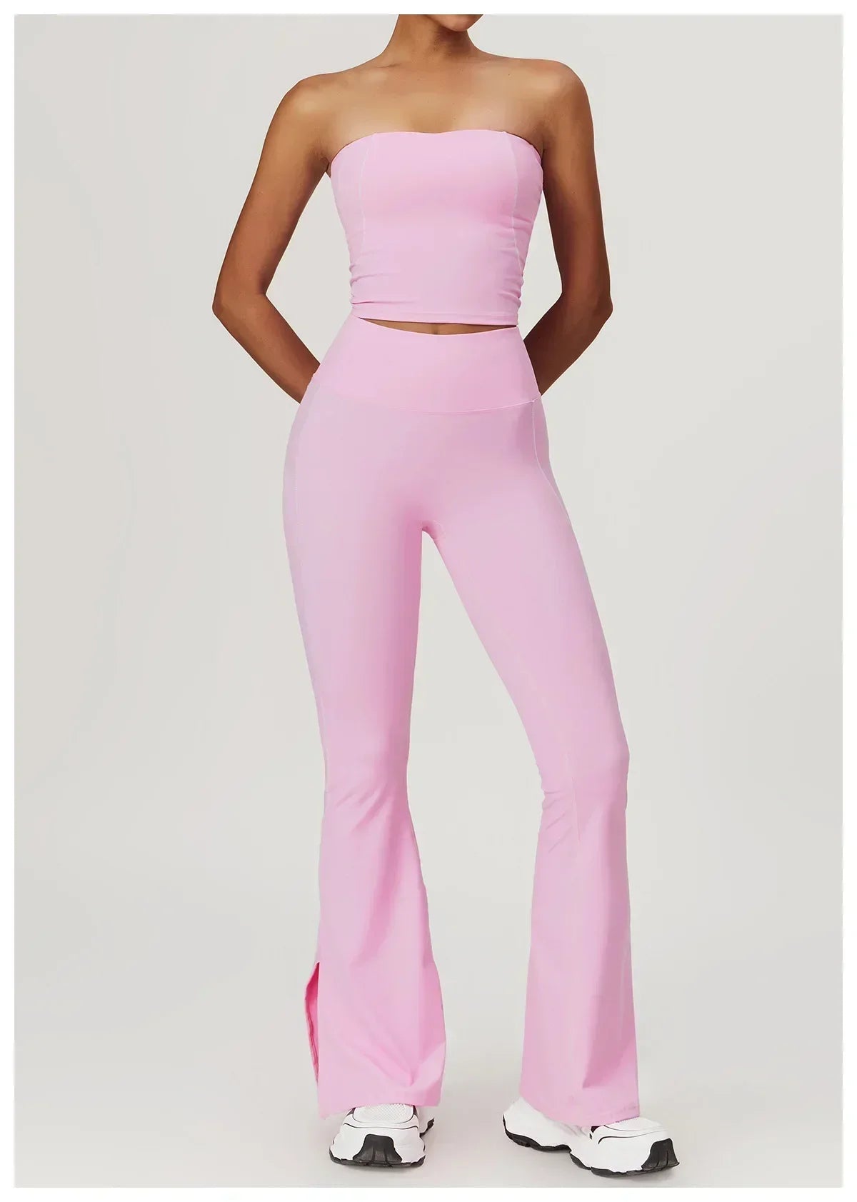 Yoga Pants Women High Waist Lift Hip Fitness Running Training Sweatpants Micro Pants Slim Slim Flared Pants Outer Wear