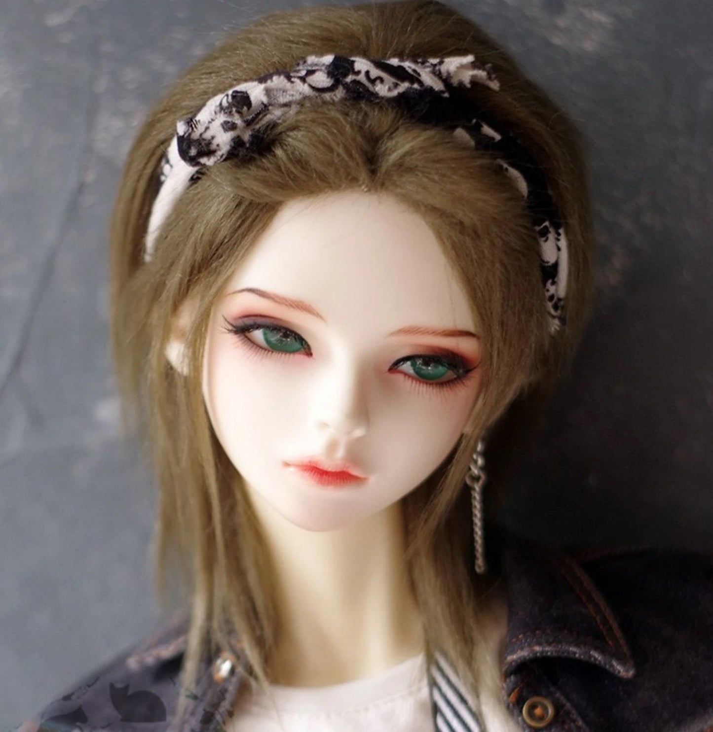 D09-P389 children handmade toy   1/12 1/8 1/6 1/4 1/3 MSD bjd doll wig red blue pink black DIY long straight hair 1pcs