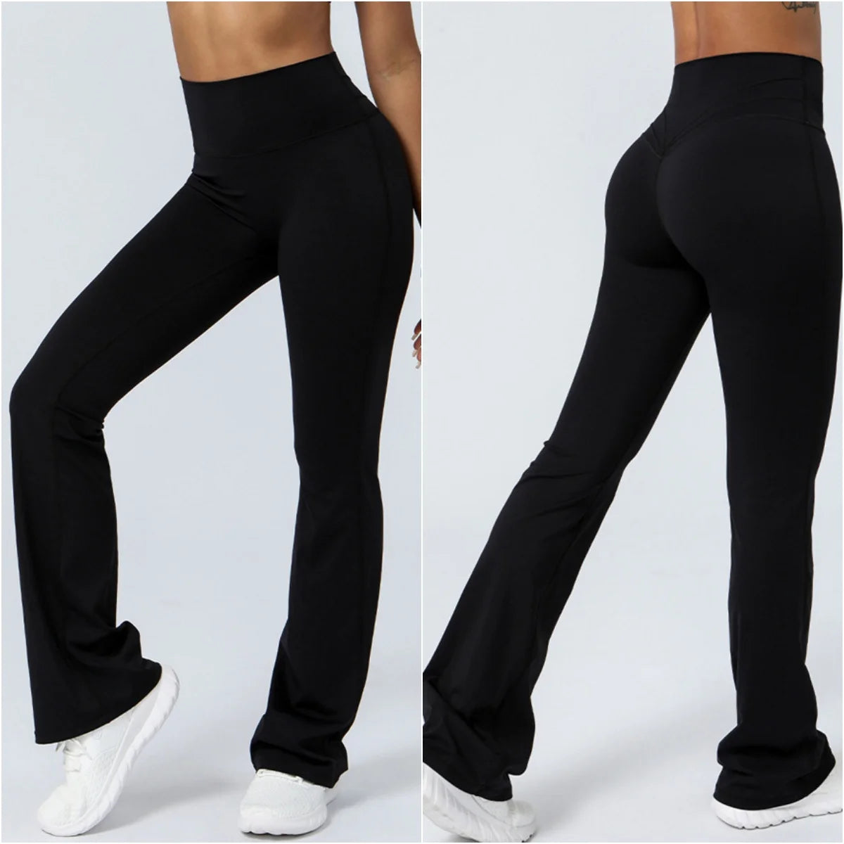 Women Yoga Pants 4 Way Stretch Tummy Control Workout Running Bell Bottom Leggings Long Bootleg Gym Flare Pants Women Sportswear