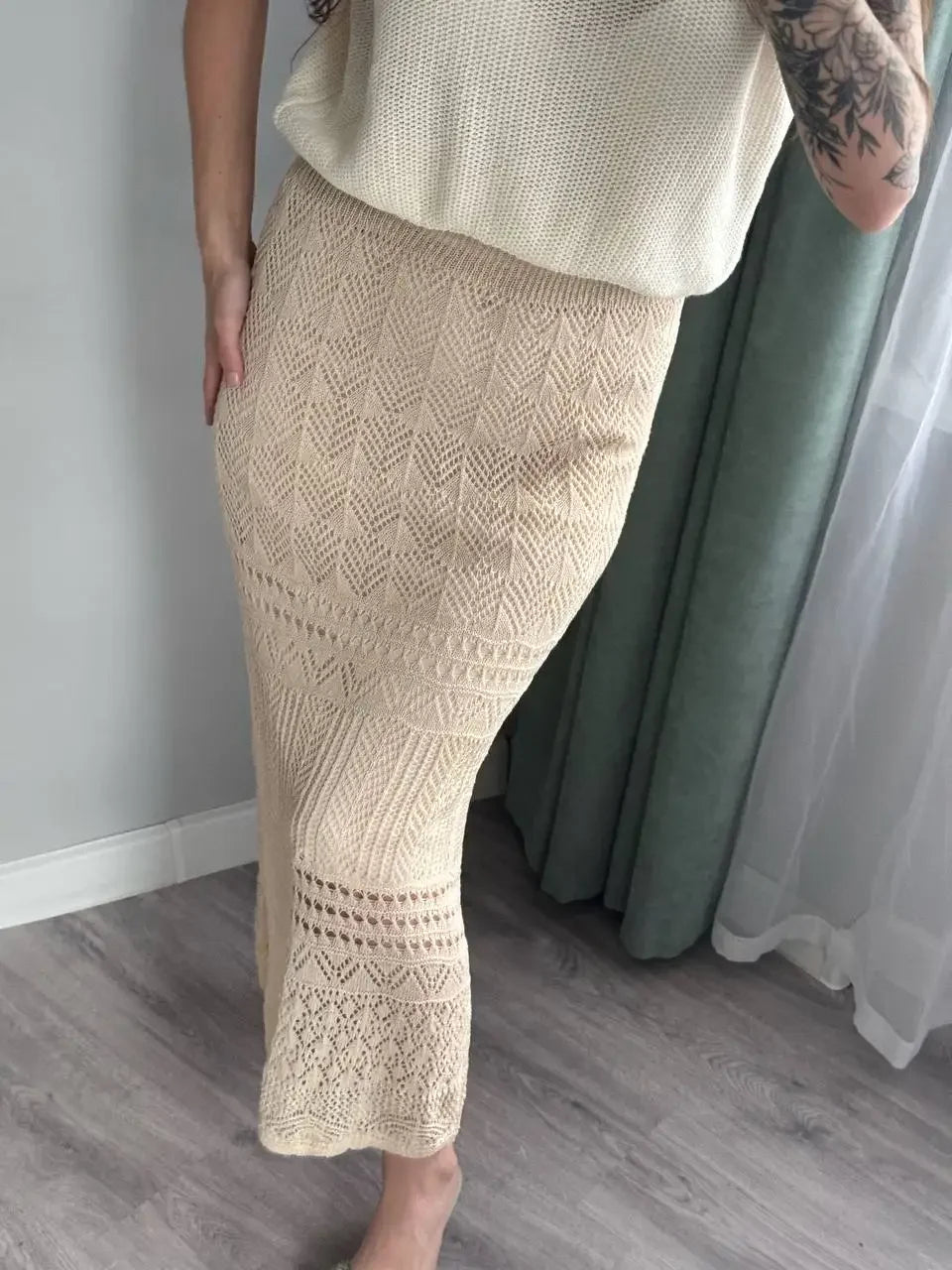 Women Skirt Summer Long Skirts Midi High Waist Girls Solid Vintage Skrits Sexy A Line Harajuku Skirt Y2k Kawaii Lace Pleated