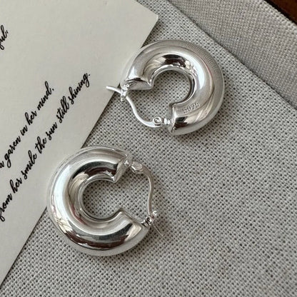 925 Sterling Silver Earrings For Women Trendy Simple Shinning Earring Jewelry Prevent Allergy Party Christmas Accessories