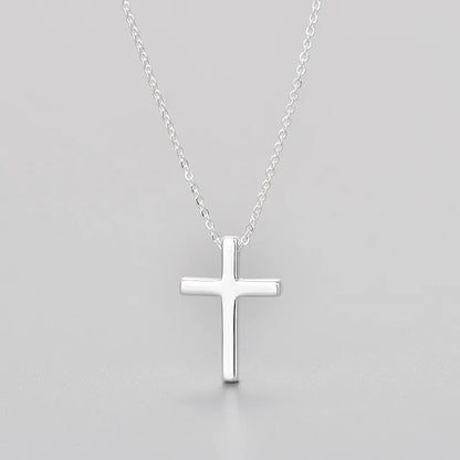 925 Sterling Silver Necklace For Women Adjustable Simple Cross Shape Necklace O-Chain Choker Necklaces Birthday Gift Chocker