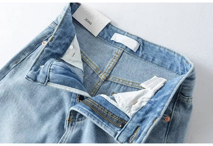 MiuKoMiYa Long Denim Skirts For Women Maxi Spring 2025 Black Front Slit Jean Skirts Womens Long Streetwear Blue Skirt Denim Maxi