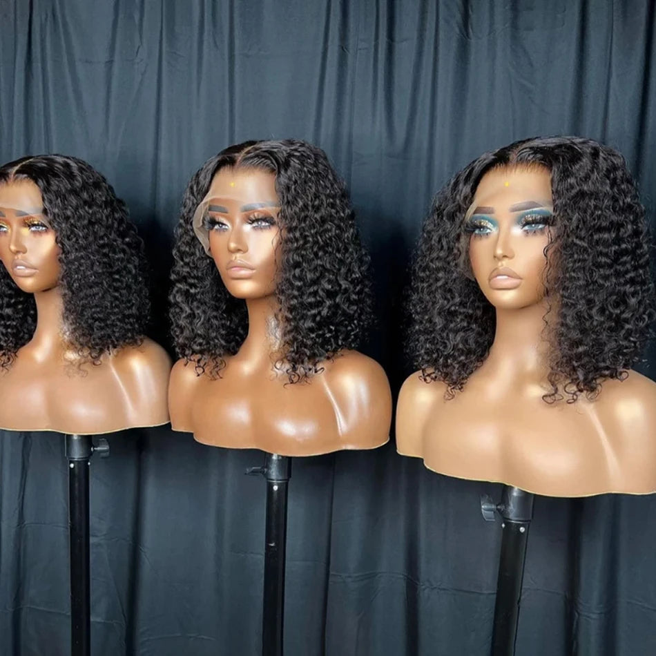 Glueless Wigs Human Hair Wear And Go Kinky Curly Lace Frontal 100% Human Hair Perruque Cheveux Humains OnSale Brazilian Raw Hair