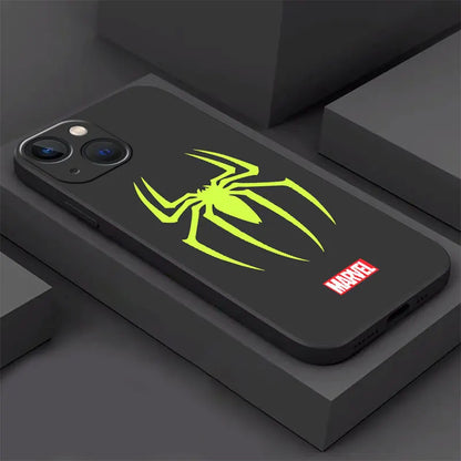 phone Cases for iphone 14 case 11 12 15 Pro XS Max 8 13 Mini X SE 7 16 Plus funda Antiscratch cover Spider Man Fashion Cool Logo