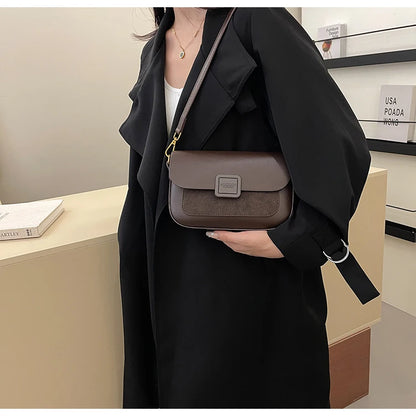 Women's Bag 2025 Autumn and Winter Simple Fashion Small Square Bag Korean Style High-Grade Fashion All-Match Casual Shoulder Bag