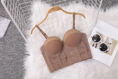 Top Women Bra Bandeau Corset Underwear Sexy Sleeveless with Chest Pad Ladies Y2K Lace Tank Tops Wrapped Vest Tube Top Cropped