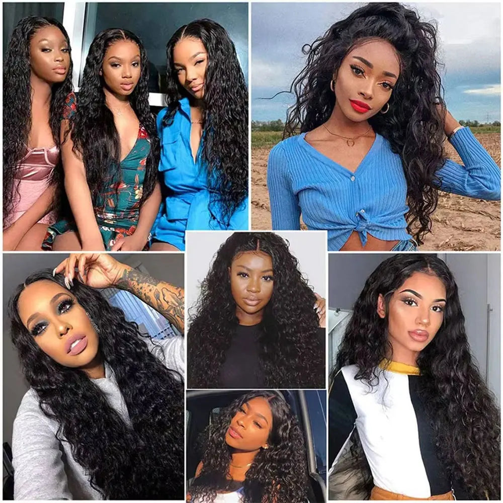 Natural Wave Hair 1/3/4 Bundles Deal 100% Virgin Raw Human Hair Weave Extension Double Wefts Can Be Colored Dyed 10-30Inch