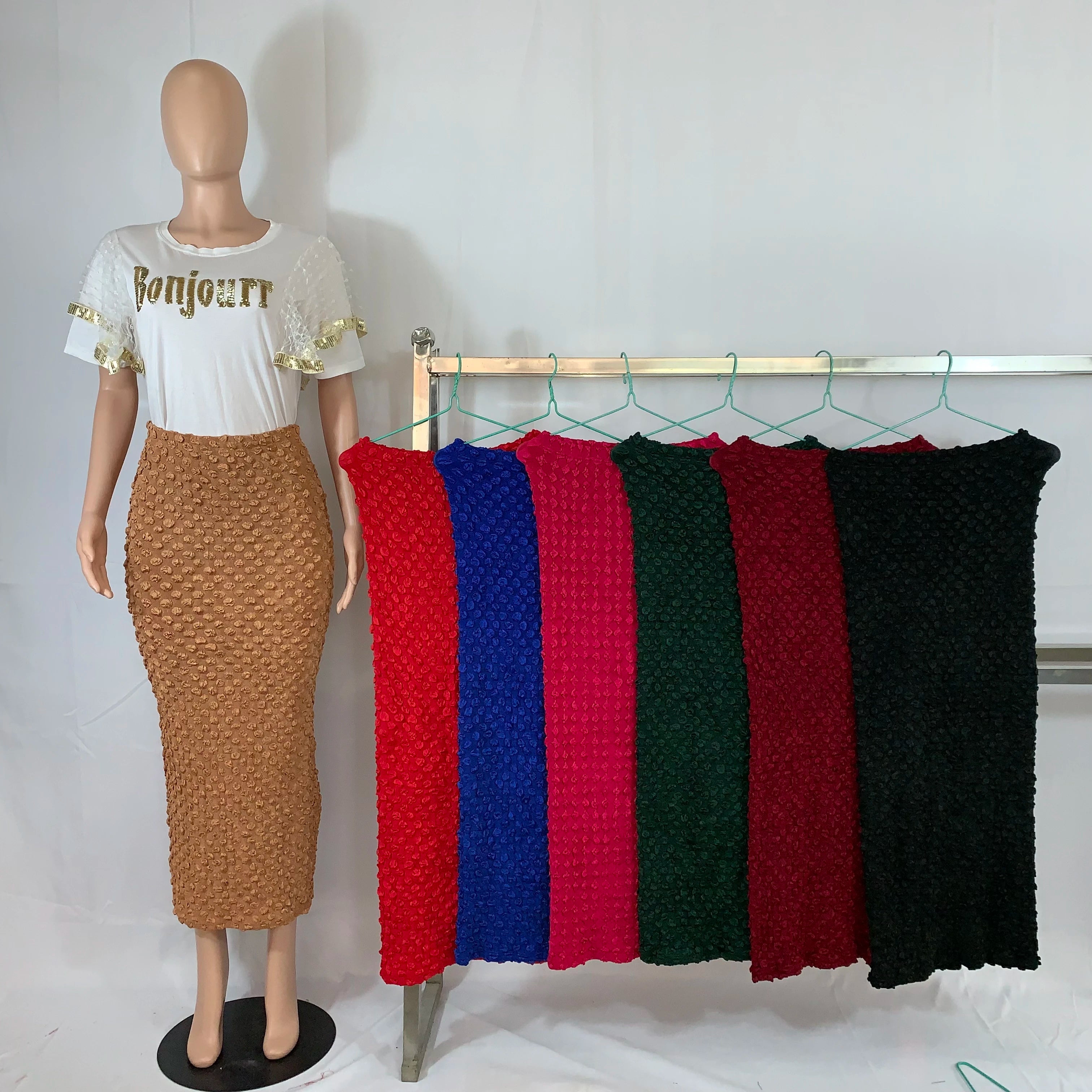 2025 Spring Summer Women Style Women Long Skirts Muslim High Quality Fashion Style Fit High Waist Skirt Plus Size Skirt