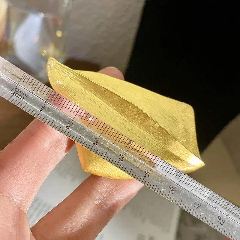 Trendy Jewelry European and American Design Exaggerative Metal Geometric Earrings For Women Party Gifts Ear Accessories