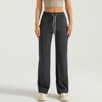 Womens Yoga Pants Wide Leg Pants With Pockets Casual Trousers Elastic Waist Sweatpants Pant for Women Women’s Pants Women’s Pant