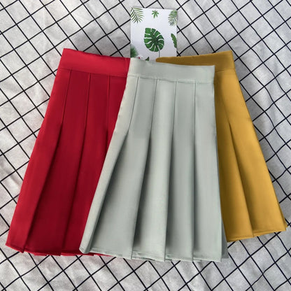 Women's Skirt Fashion Summer  High Waist Black a Line Mini Pleated Short  Skirts for School Girls Korean Style Ladies  Clothing