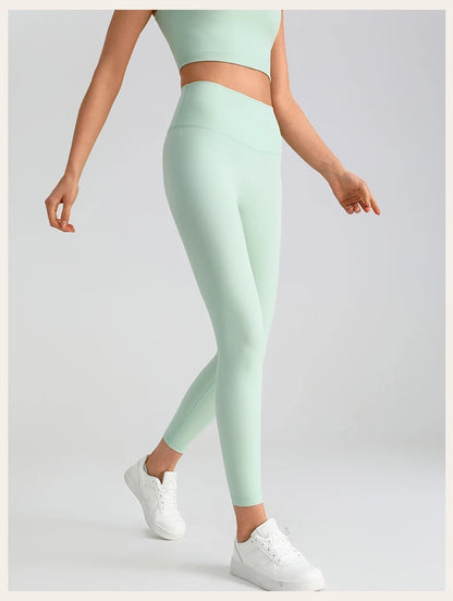 Women's Yoga Pants Gym Leggings Lady's Girl Fitness Soft touch Tights High Waist Elastic Breathable No T Line Sports Pants