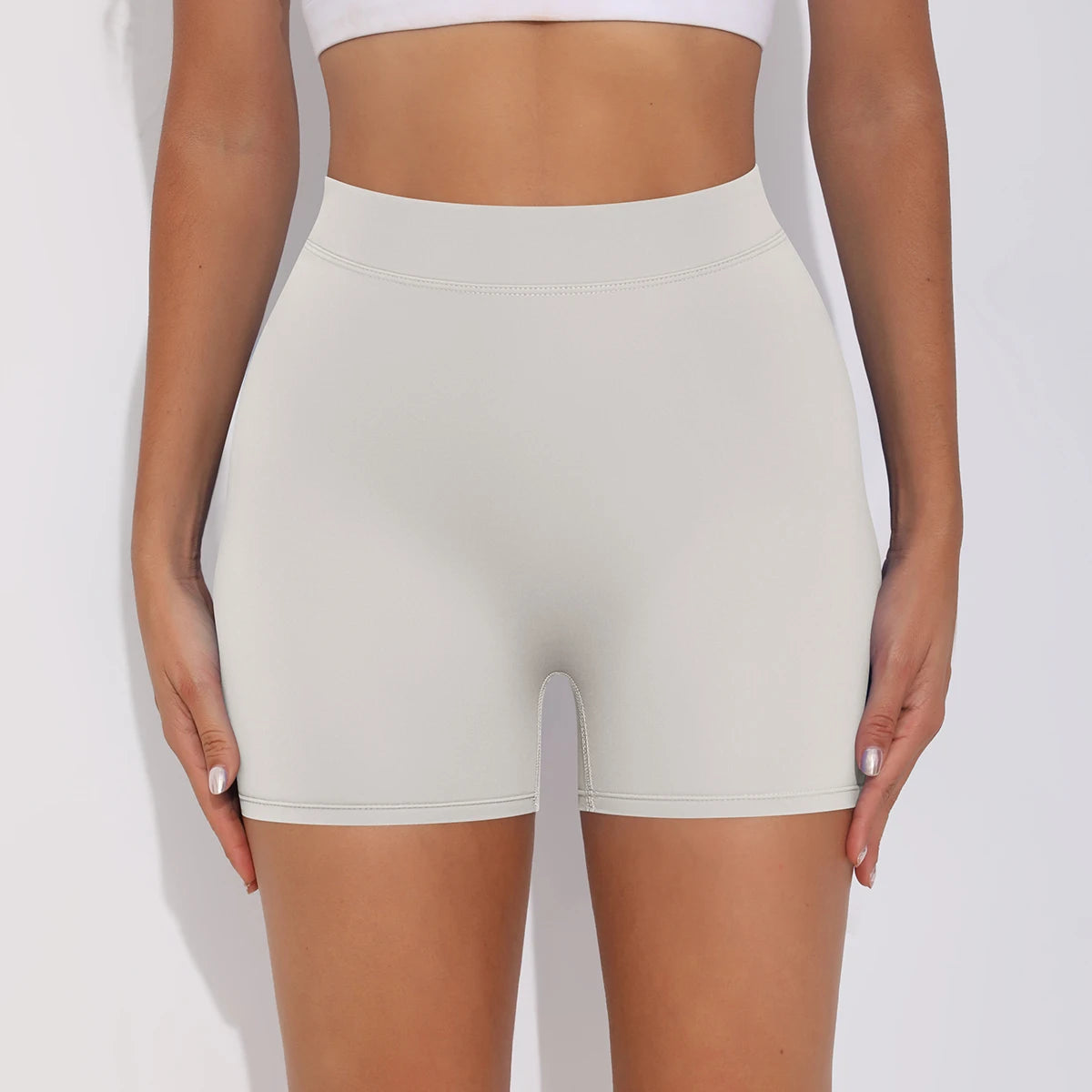 Women's Sexy Stretch Yoga Shorts With Hip Lifting And Abdominal Tightening Tight Fitness Wearing Running Pants Externally