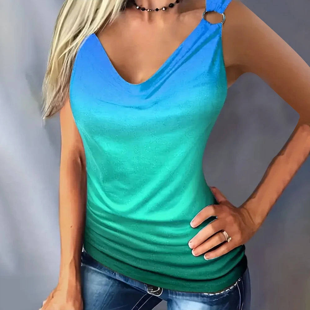 Ladies Vest Tops for Women Clothing 2024 Summer Sexy Tank T-shirt Tee Fashion Casual Slim Fit Pullover Femal Korean Y2K Crop Blo