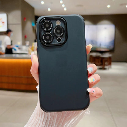 Fashion Purple Pink Soft Phone Cases for iPhone 15 11 12 13 14 Pro Max Plus Shockproof Back Armor Lens Protection Cover Bumper