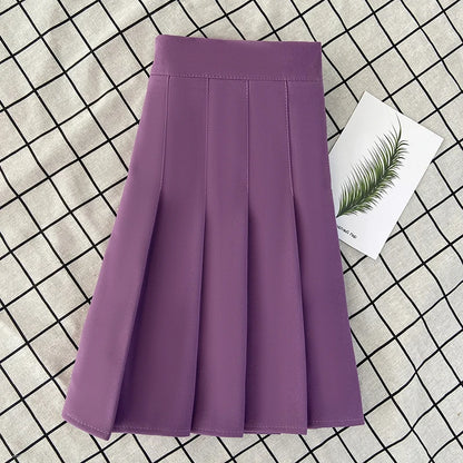 Women's Skirt Fashion Summer  High Waist Black a Line Mini Pleated Short  Skirts for School Girls Korean Style Ladies  Clothing