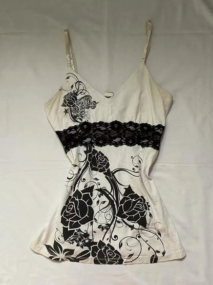 Punk Y2k Skirts Women Clothes Goth Sexy Ropa Aesthetic Stripe High Waist Lace Bow MIni Skirts Grunge Emo Girl 2000s Short Skirt