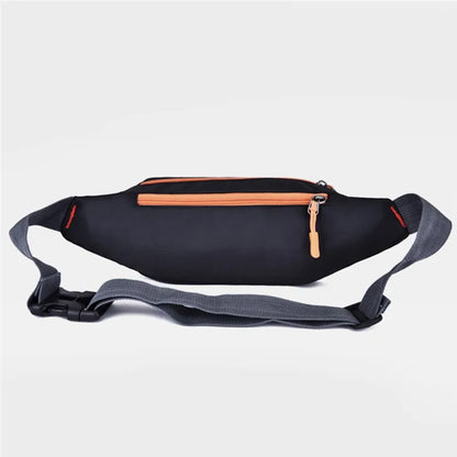 Men's and Women's Universal Models Waist Bag Fashion Crossbody Bags Sports Cell Phone Bags Solid Color Large Capacity Chest Bag