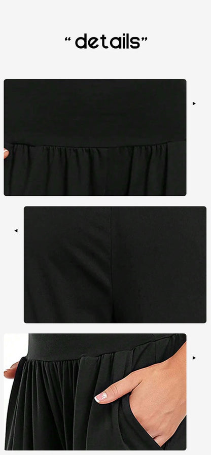 Womens Wide Leg Yoga Pants High Waisted Comfy Casual Loose Pants Workout Plus Size Lounge Sweatpants with Pockets