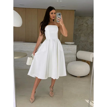 Womens Sleeveless Dresses Ball Gown Dress Elegant  Lady Dress Loose Clothes