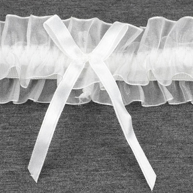 Women Sexy Bow Lace Choker Necklaces Torques Collar Floral Bowknot Wedding Party Cosplay Lolita Fashion Girls Elastic Neck Ring