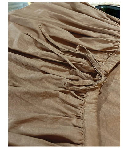 100% Cotton Dresses For Women 2022 Sexy Adjustable Strap Sleeveless Ruched Elegant Party Dresses Vestidos Femininos Frete GráTis