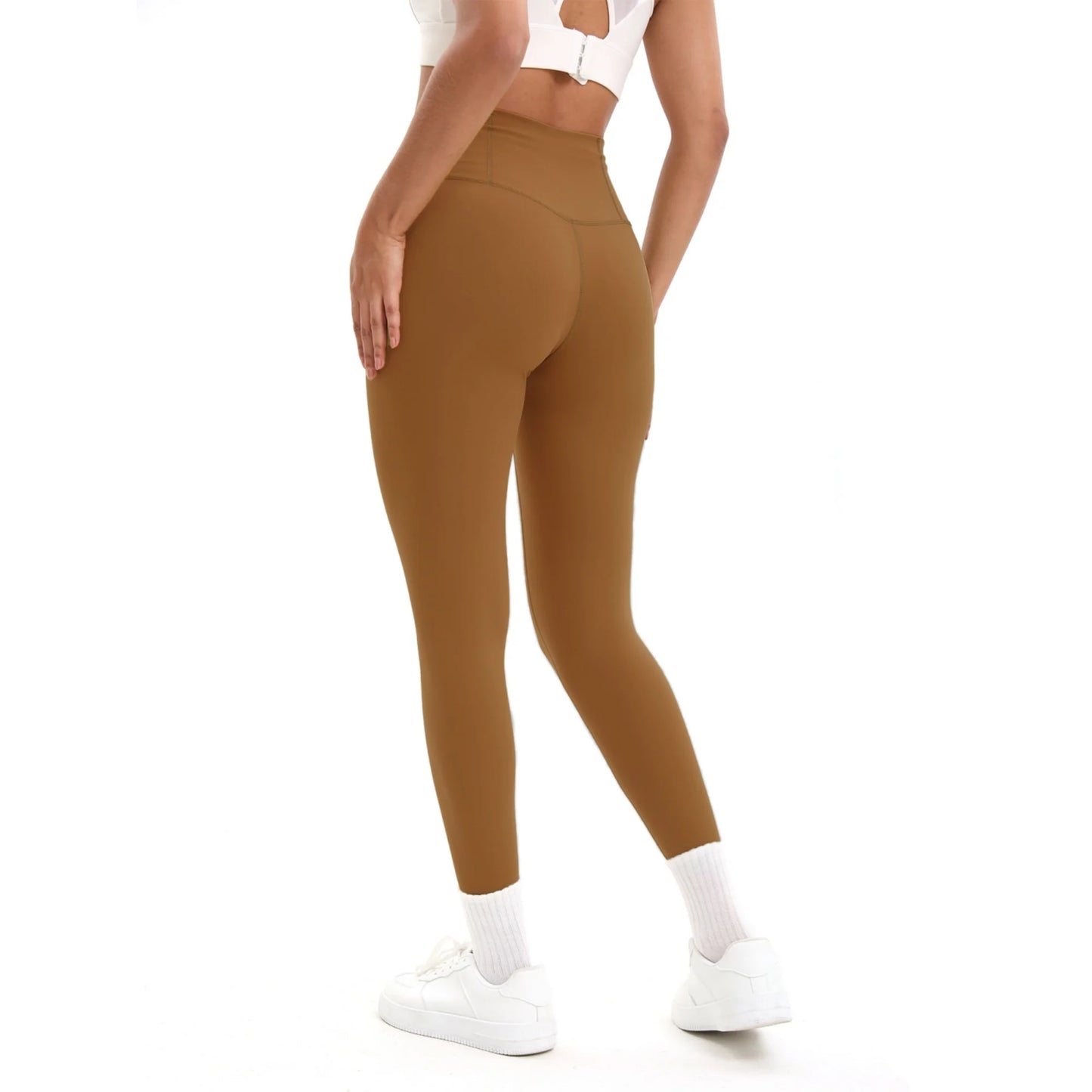Solid Color Seamless Yoga Pants High Waist Fitness Sport Legging Women Stretchy Gym Workout Tights Running Pants