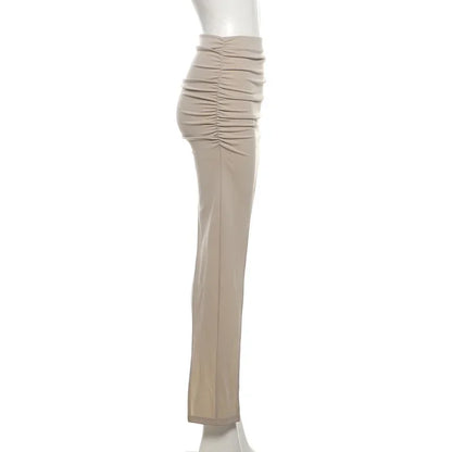 Slim Jupe Femme Été Korean Solid Color Skirts For Women Asymmetrical Y2k Clothes Fashion Clothing Sexy Mujer Conjuntos De Falda